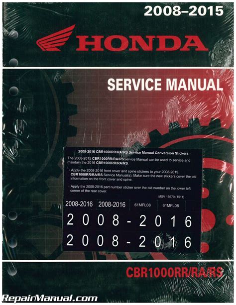 Honda 2008 Cbr1000rr Motorcycle Workshop Repair Service Manual 10102 Quality