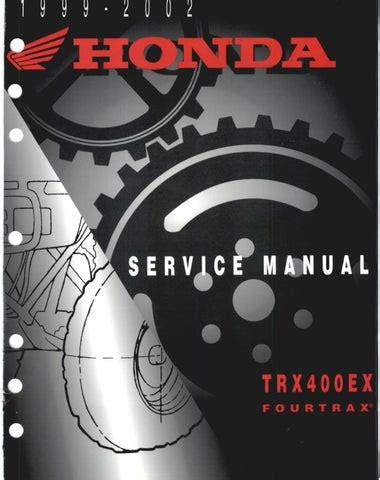 Honda 400ex Fourtrax 1999 2002 Service Repair Manual