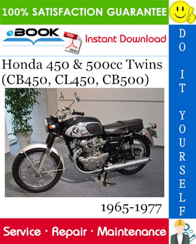 Honda Cb450 Cb500 Twins Digital Workshop Repair Manual 1966 1977