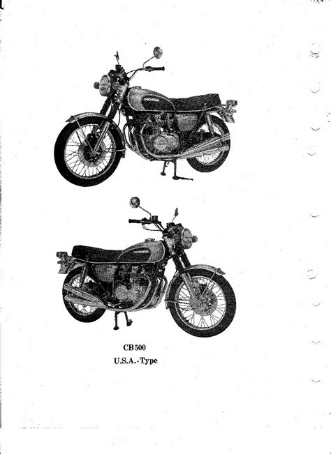 Honda Cb500 Parts Manual Catalog 1971 1975