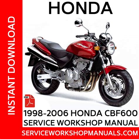 Honda Cb600 F Hornet Service Repair Manual 2004 2006
