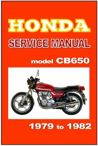 Honda Cb650 Digital Workshop Repair Manual 1980 Onwards