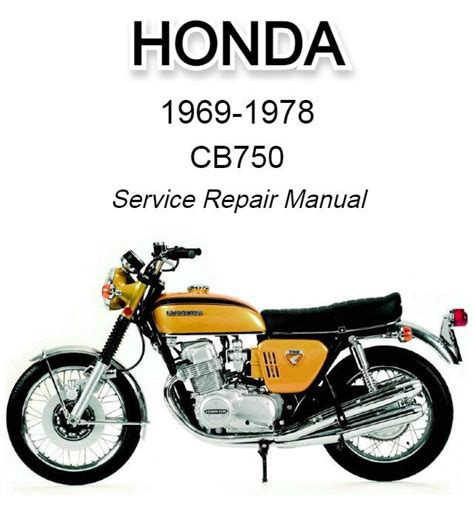 Honda Cb750 Service Repair Pdf Manual Download 1977 1978