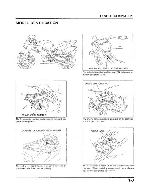 Honda Cbr F4 Repair Workshop Manual 99 00