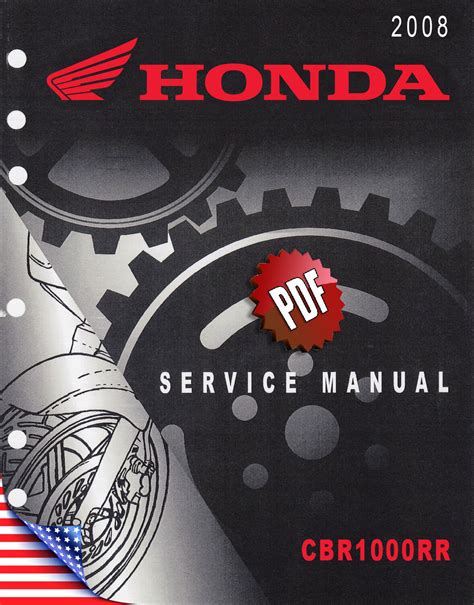 Honda Cbr1000rr 2008 Service Repair Manual Pdf Download