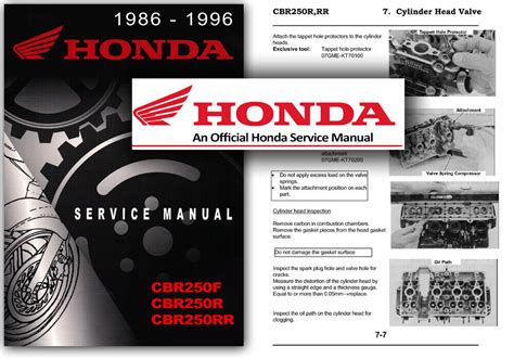 Honda Cbr250 Cbr250r Cbr250rr Service Repair Workshop Manual 1986 1998