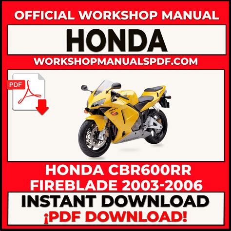 Honda Cbr600rr 2003 2007 Workshop Repair Service Manual 9734 9734 9734 Complete Informative For Diy Repair 9734 9734 9734