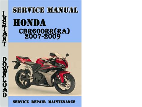 Honda Cbr600rr Service Repair Manual Pdf 07 09