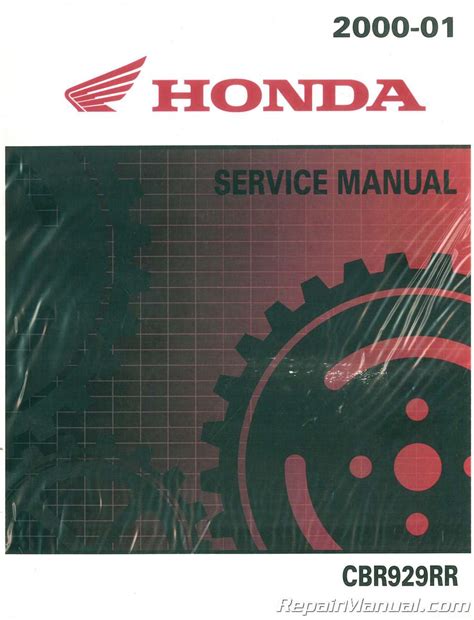 Honda Cbr929rr Motorcycle Service Repair Manual 2000 2002 Download