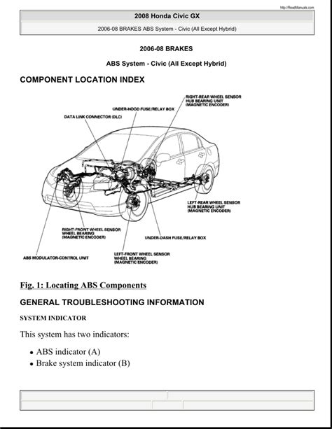 Honda Civic 2006 2009 Service Repair Manual 2007 2008 Free