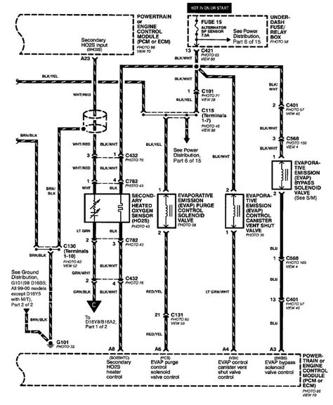 Honda Civic O2 Sensor Wiring Diagram