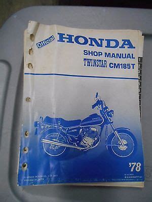 Honda Cm185t Twinstar Service Repair Manual Pdf 78 79