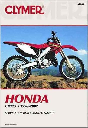 Honda Cr125r Full Service Repair Workshop Manual 2000 2003