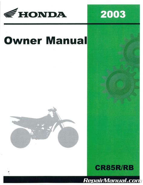 Honda Cr85r Cr85rb Service Repair Pdf Manual Download 2003 2007