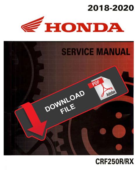 Honda Crf250r Service Repair Pdf Manual Download 2010 2011