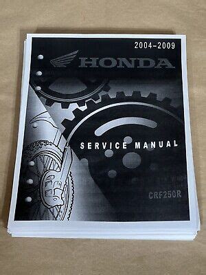 Honda Crf250r Service Repair Workshop Manual 2004 2009