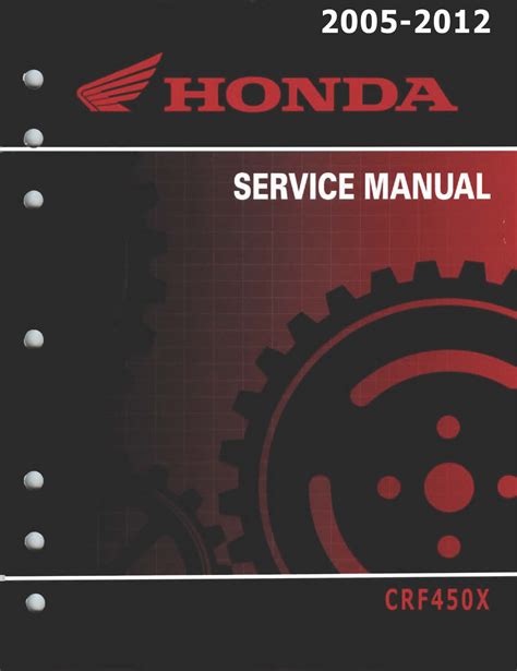 Honda Crf450x Service Repair Workshop Manual 2005 2012
