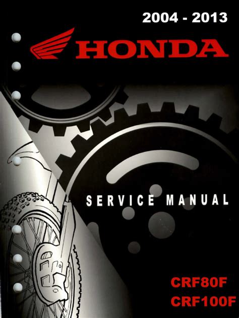 Honda Crf80f Crf100f Repair Service Shop Pdf Manual