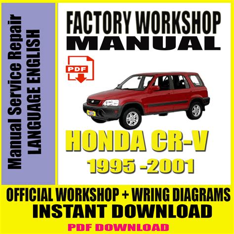 Honda Crv 1995 2001 Service Repair Manual