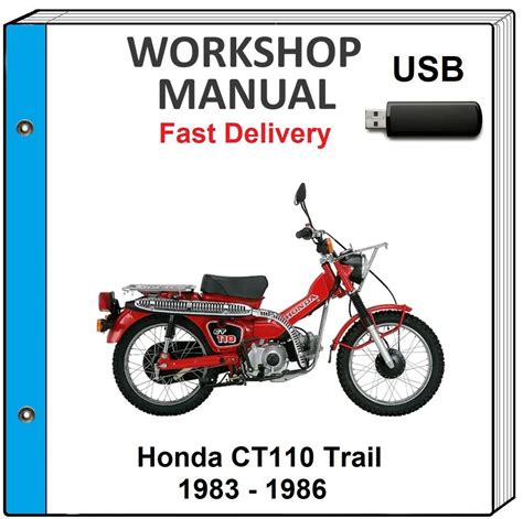 Honda Ct110 Trail Service Repair Manual 1986 2005