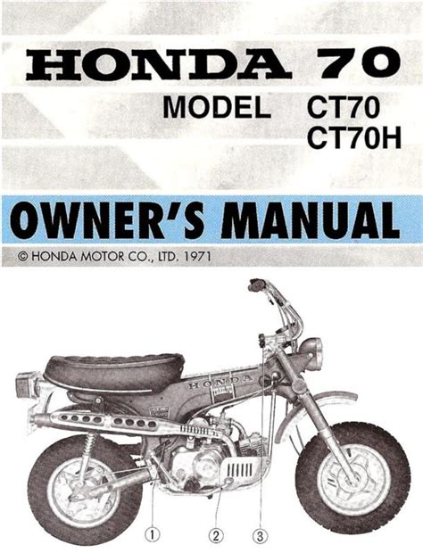 Honda Ct70 1970 Owners Manual