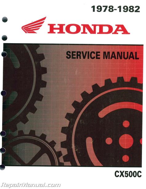 Honda Cx500c Motorcycle Service Repair Manual 1978 1979 1980 1981 1982 1983 1984 1985 1986 Download