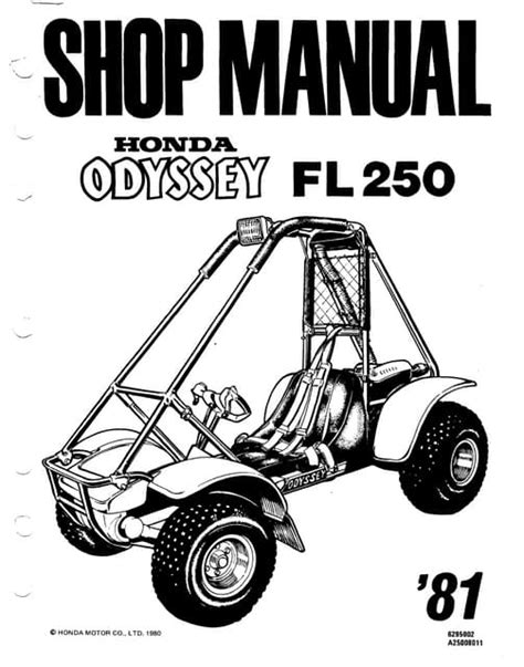 Honda Fl 250 Odyssey Service Manual 1981