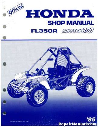 Honda Fl 350r Odyssey Service Manual 1985