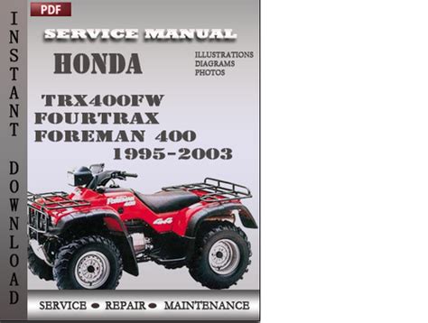 Honda Foreman 400 Service Manual Repair 1995 2003 Trx400