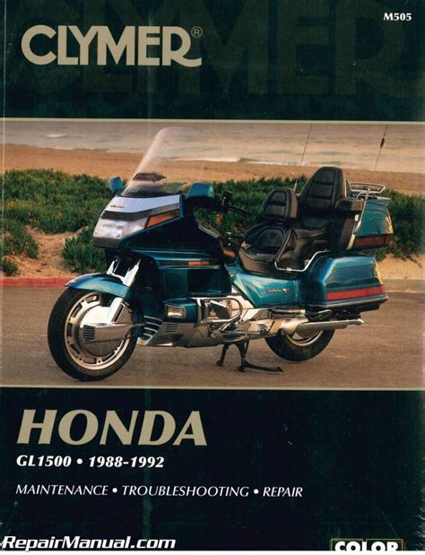 Honda Gl1500 Goldwing Service Repair Manual 1988 1993