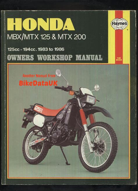 Honda Mtx 125 Service Manual