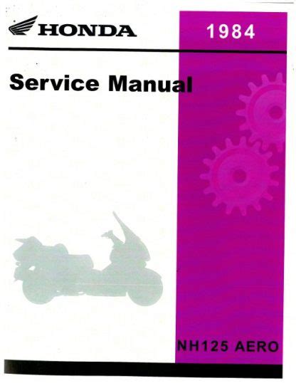 Honda Nh125 Aero 125 Service Repair Manual 1984