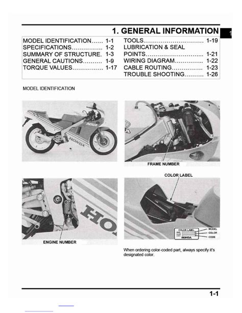 Honda Nsr250r Nsr250r Sp Service Repair Pdf Manual Download