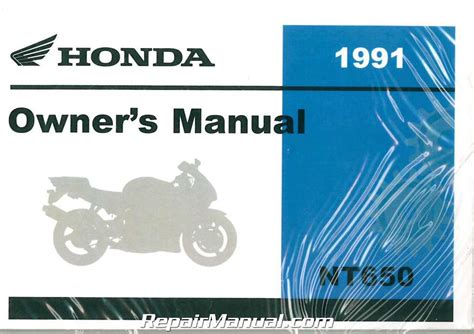 Honda Nt650 Hawk Gt Service Repair Manual Pdf 88 91