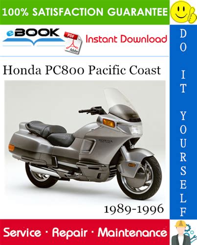 Honda Pc800 Pacific Coast Service Repair Workshop Manual 1989 1996