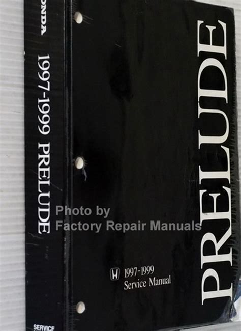 Honda Prelude Full Service Repair Manual 1997 1999