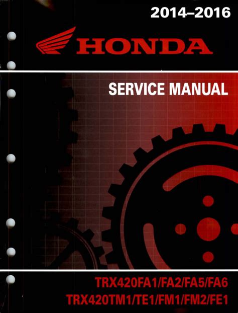 Honda Rancher 420 Service Manual Repair 2014 2015 Trx420