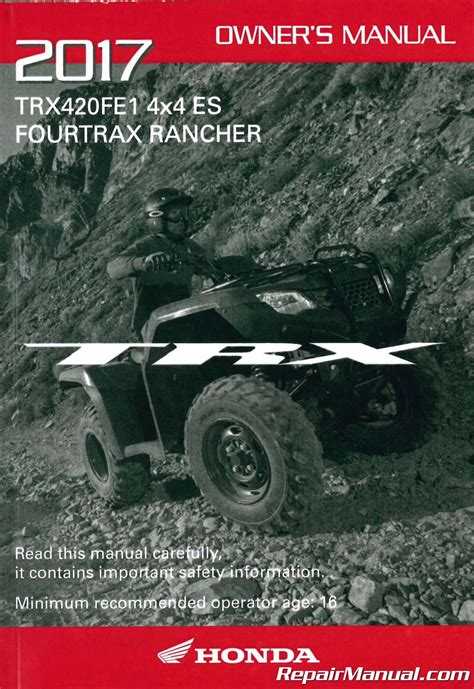 Honda Rancher 420 Service Manual Repair 2014 2015 Trx420