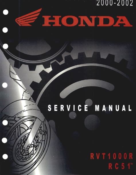 Honda Rvt1000r Rc51 2000 2001 2002 Service Repair Manual