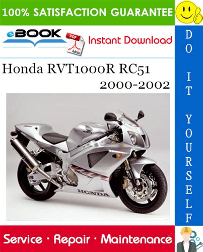 Honda Rvt1000r Rc51 Full Service Repair Manual 2000 2002