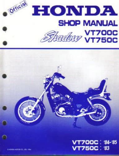 Honda Shadow Vt750c 1984 Service Repair Manual