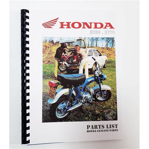 Honda St50 St70 Dax Parts Manual Catalog