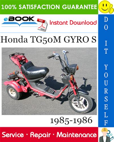 Honda Tg50m Gyro S Service Repair Manual Pdf 1985 1986