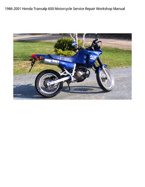 Honda Transalp 600 Service Repair Manual 1986 2001