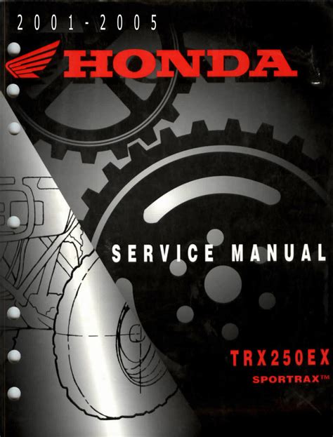 Honda Trx 250ex Service Manual Repair 2001 2005 Trx250ex