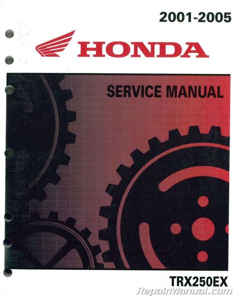 Honda Trx250ex Sportrax Service Repair Manual 2001 2005