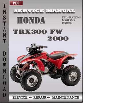 Honda Trx300 Fw 1998 Service Repair Manual Download