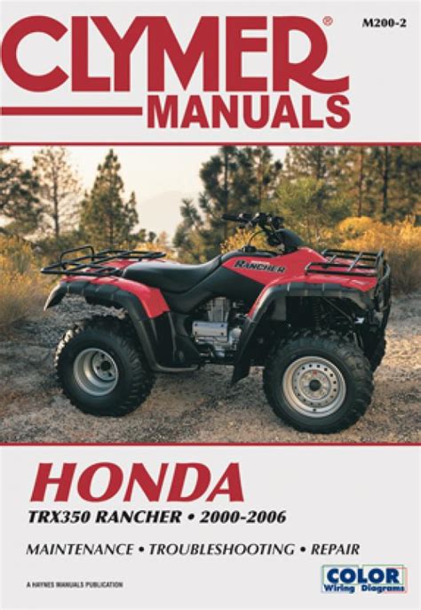 Honda Trx350 Rancher Shop Service Repair Manual Download