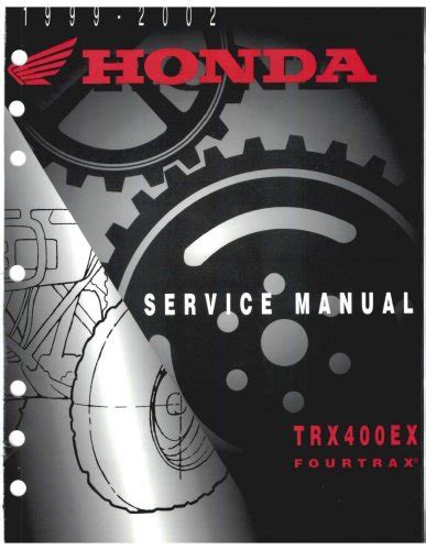 Honda Trx400ex Service Repair Workshop Manual 1999 2002