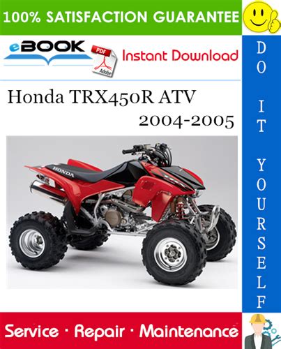 Honda Trx450r Atv Service Repair Manual 2004 2005 Improved Download